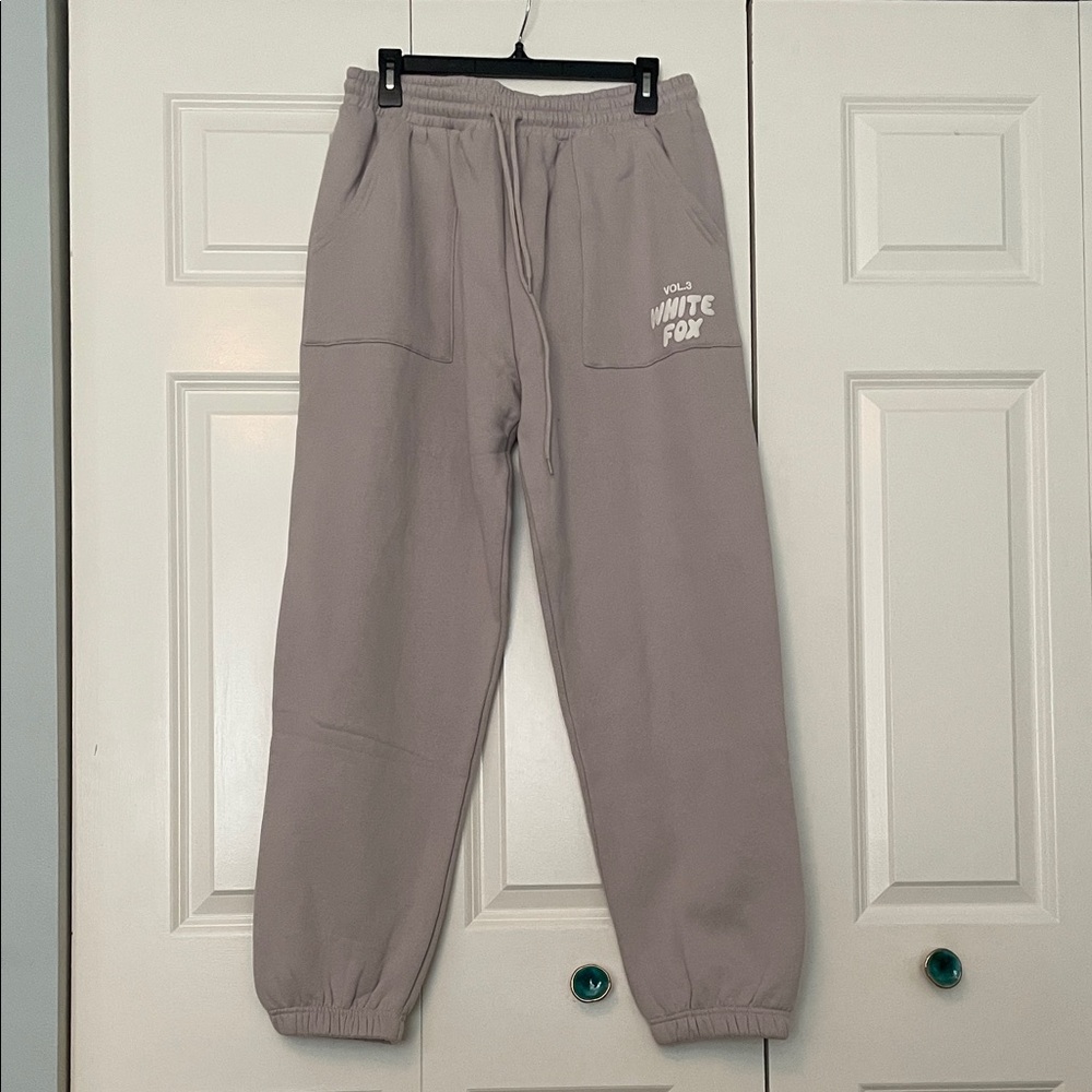White Fox Gray Sweatpants